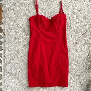 RED MINI DRESS